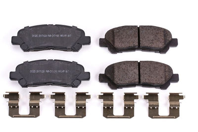 PowerStop Power Stop 08-13 Toyota Highlander Rear Z17 Evolution Ceramic Brake Pads w/Hardware - Brakes Rotors &