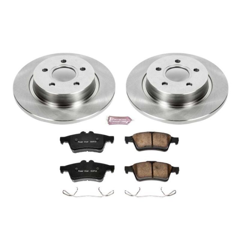 PowerStop Power Stop 08-13 Volvo C30 Rear Autospecialty Brake Kit - Brakes Rotors & Pads