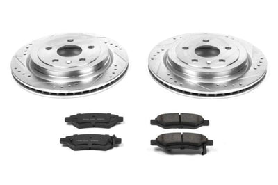 PowerStop Power Stop 08-14 Cadillac CTS Rear Z23 Evolution Sport Brake Kit - Brakes Rotors & Pads