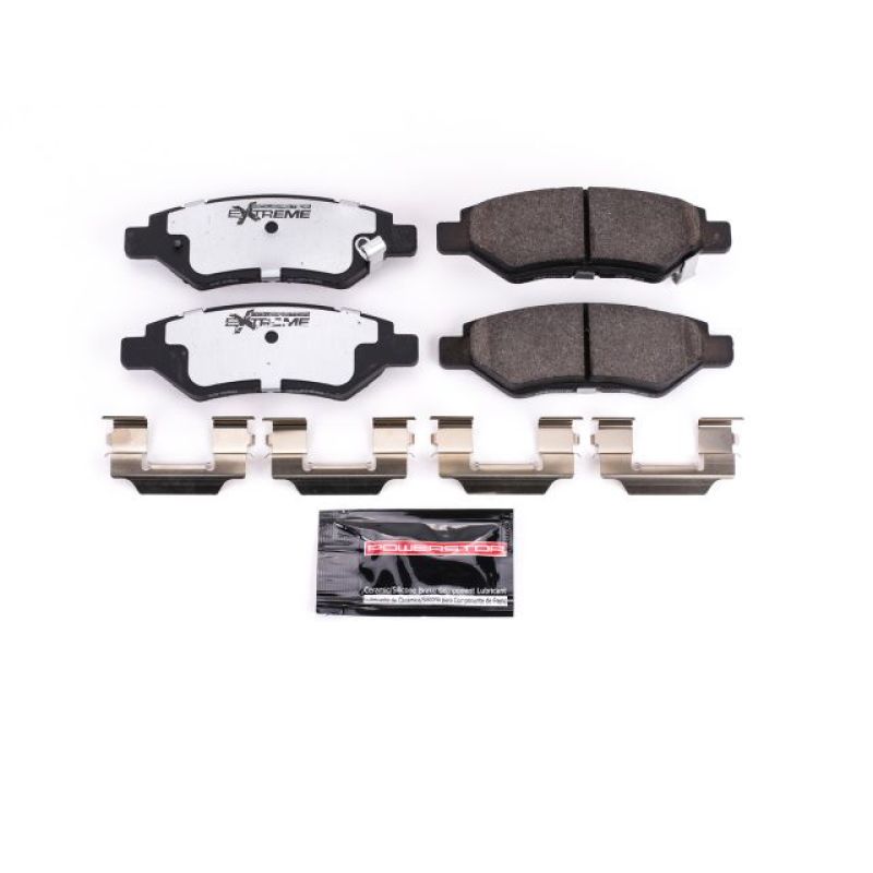 PowerStop Power Stop 08-14 Cadillac CTS Rear Z26 Extreme Street Brake Pads w/Hardware - Brakes Rotors &