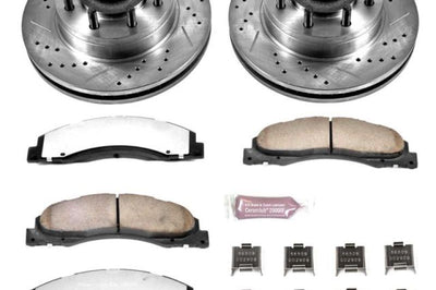 PowerStop Power Stop 08-14 Ford E-150 Front Z36 Truck & Tow Brake Kit - Brakes Rotors Pads