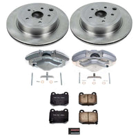PowerStop Power Stop 08-14 Subaru Impreza Rear Autospecialty Brake Kit w/Calipers - Brakes Rotors & Pads