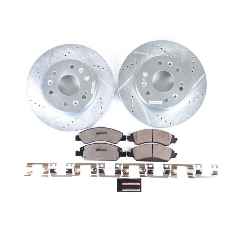 PowerStop Power Stop 08-19 Cadillac Escalade Front Z36 Truck & Tow Brake Kit - Brakes Rotors Pads