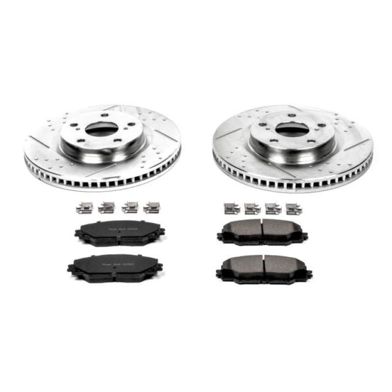 PowerStop Power Stop 09-10 Pontiac Vibe Front Z23 Evolution Sport Brake Kit - Brakes Rotors & Pads