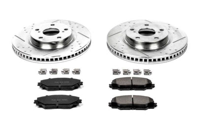 PowerStop Power Stop 09-10 Pontiac Vibe Front Z23 Evolution Sport Brake Kit - Brakes Rotors & Pads