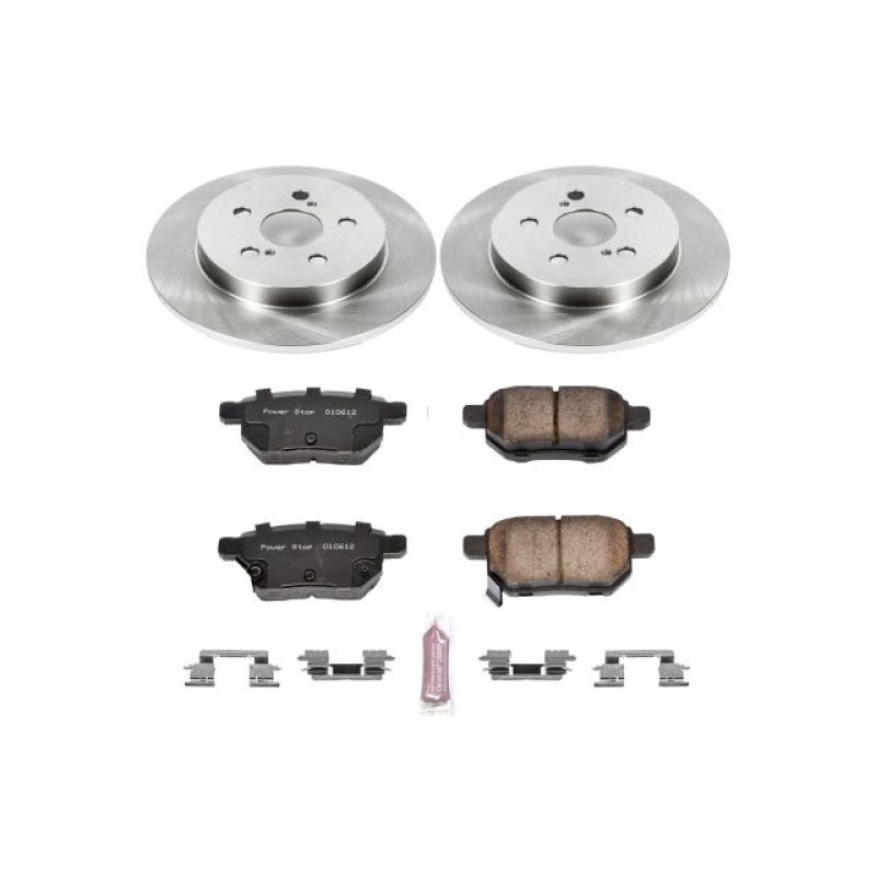 PowerStop Power Stop 09-10 Pontiac Vibe Rear Autospecialty Brake Kit - Brakes Rotors & Pads