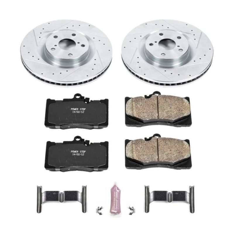 PowerStop Power Stop 09-11 Lexus GS350 Front Z23 Evolution Sport Brake Kit - Brakes Rotors & Pads