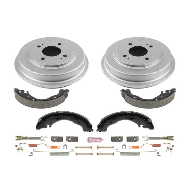 PowerStop Power Stop 09-12 Honda Fit Rear Autospecialty Drum Kit - Brakes Rotors & Pads