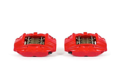 PowerStop Power Stop 09-13 Infiniti FX50 Front Red Calipers w/o Brackets - Pair - Brakes Rotors & Pads