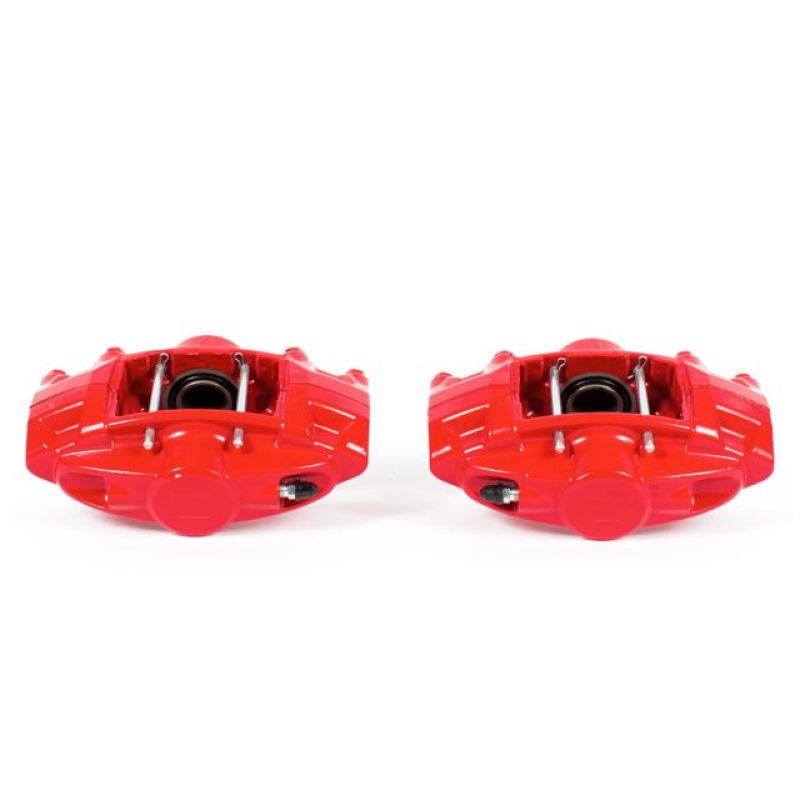PowerStop Power Stop 09-13 Infiniti FX50 Rear Red Calipers w/o Brackets - Pair - Brakes Rotors & Pads