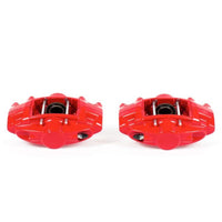 PowerStop Power Stop 09-13 Infiniti FX50 Rear Red Calipers w/o Brackets - Pair - Brakes Rotors & Pads