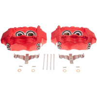PowerStop Power Stop 09-14 Hyundai Genesis Front Red Calipers w/o Brackets - Pair - Brakes Rotors & Pads