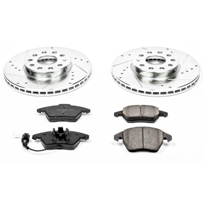 PowerStop Power Stop 10-12 Audi A3 Front Z23 Evolution Sport Brake Kit - Brakes Rotors & Pads