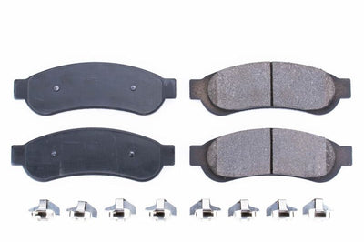 PowerStop Power Stop 10-12 Ford F-250 Super Duty Rear Z17 Evolution Ceramic Brake Pads w/Hardware - Brakes Rotors &