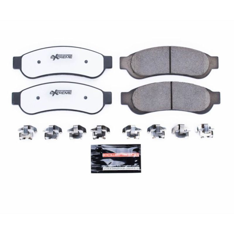 PowerStop Power Stop 10-12 Ford F-250 Super Duty Rear Z36 Truck & Tow Brake Pads w/Hardware - Brakes Rotors