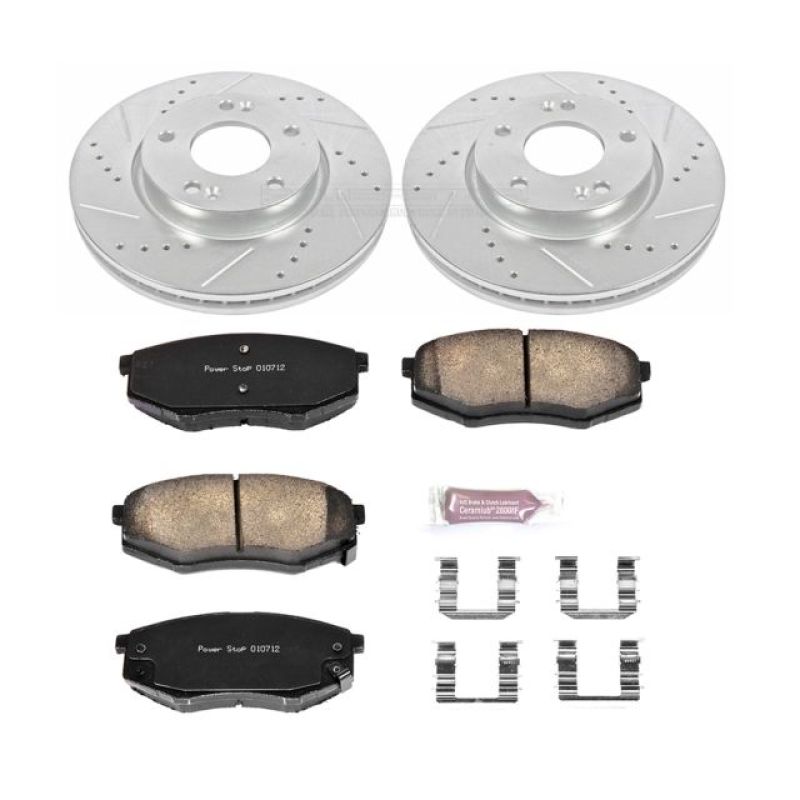 PowerStop Power Stop 10-12 Hyundai Tucson Front Z23 Evolution Sport Brake Kit - Brakes Rotors & Pads