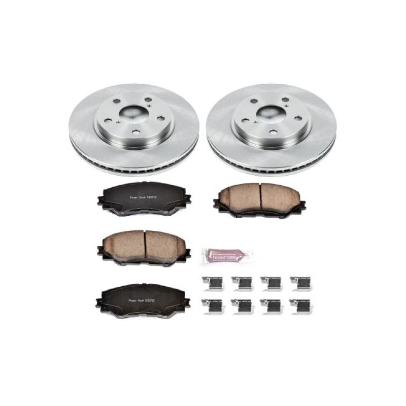 PowerStop Power Stop 10-12 Lexus HS250h Front Autospecialty Brake Kit - Brakes Rotors & Pads