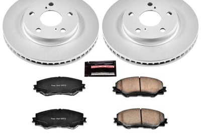 PowerStop Power Stop 10-12 Lexus HS250h Front Z17 Evolution Geomet Coated Brake Kit - Brakes Rotors & Pads