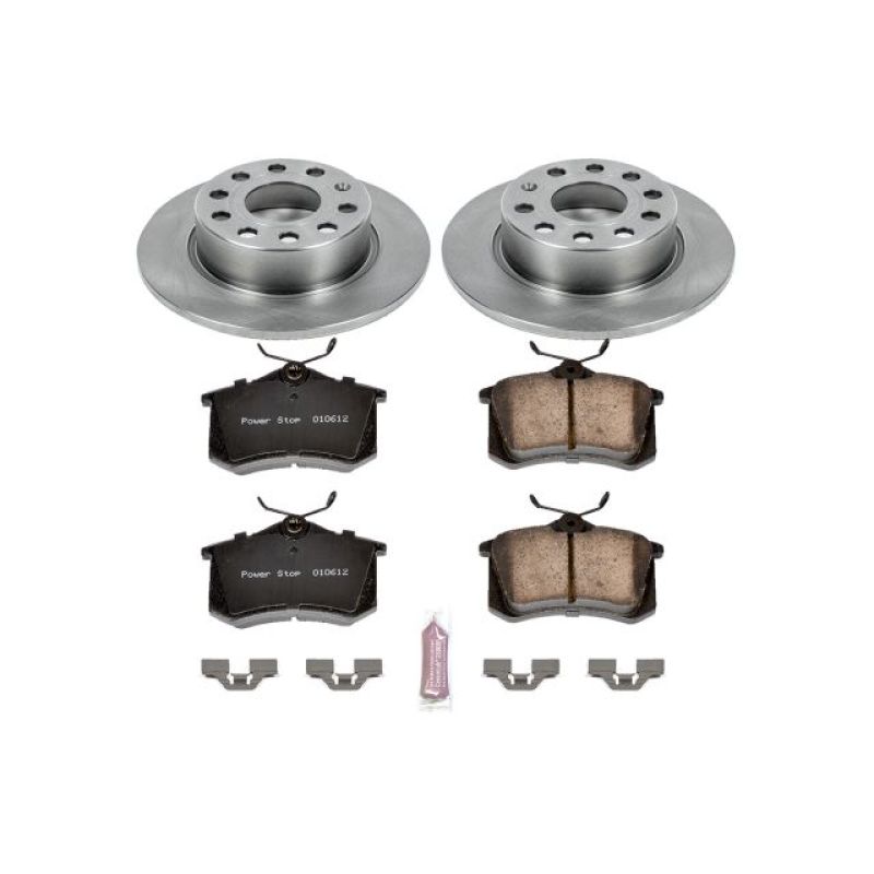 PowerStop Power Stop 10-13 Audi A3 Rear Autospecialty Brake Kit - Brakes Rotors & Pads