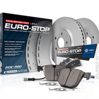 PowerStop Power Stop 10-13 Audi A3 Rear Euro-Stop Brake Kit - Brakes Rotors & Pads