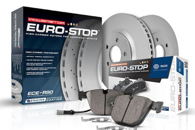 PowerStop Power Stop 10-13 Audi A3 Rear Euro-Stop Brake Kit - Brakes Rotors & Pads