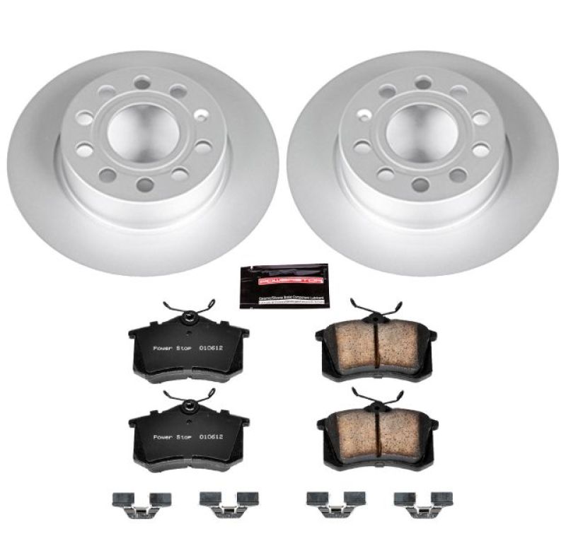 PowerStop Power Stop 10-13 Audi A3 Rear Z23 Evolution Sport Coated Brake Kit - Brakes Rotors & Pads
