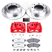 PowerStop Power Stop 10-13 Ford F-250 Super Duty Rear Z36 Truck & Tow Kit w/Cals - Brakes Rotors Pads