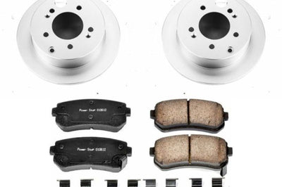 PowerStop Power Stop 10-13 Kia Forte Rear Z17 Evolution Geomet Coated Brake Kit - Brakes Rotors & Pads