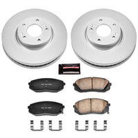 PowerStop Power Stop 10-15 Hyundai Tucson Front Z17 Evolution Geomet Coated Brake Kit - Brakes Rotors & Pads