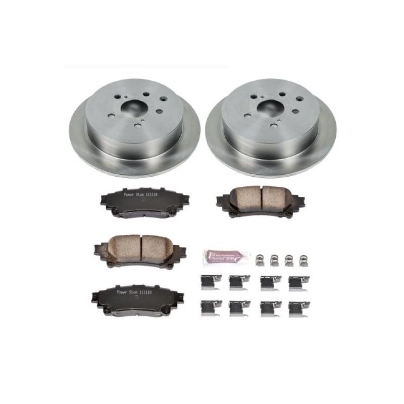 PowerStop Power Stop 10-15 Lexus RX350 Rear Autospecialty Brake Kit - Brakes Rotors & Pads