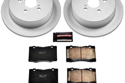 PowerStop Power Stop 10-15 Lexus RX350 Rear Z17 Evolution Geomet Coated Brake Kit - Brakes Rotors & Pads