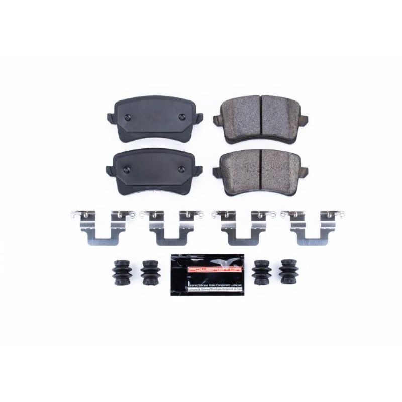 PowerStop Power Stop 10-16 Audi A4 Rear Z23 Evolution Sport Brake Pads w/Hardware - Brakes Rotors &