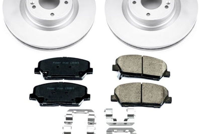 PowerStop Power Stop 10-16 Hyundai Genesis Coupe Front Z17 Evolution Geomet Coated Brake Kit - Brakes Rotors & Pads