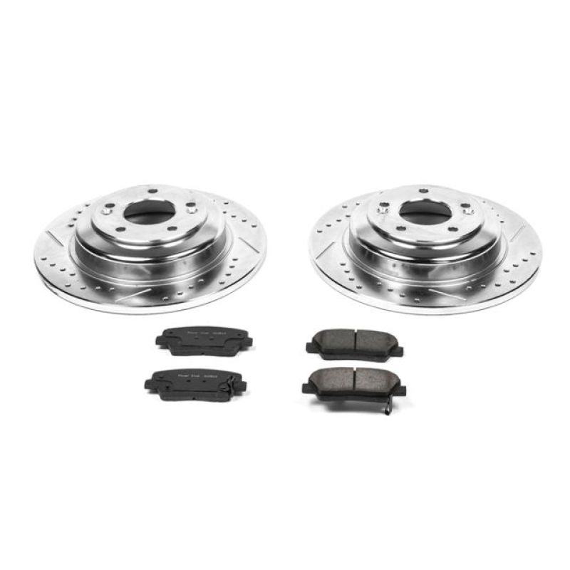 PowerStop Power Stop 10-16 Hyundai Genesis Coupe Rear Z23 Evolution Sport Brake Kit - Brakes Rotors & Pads