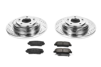 PowerStop Power Stop 10-16 Hyundai Genesis Coupe Rear Z23 Evolution Sport Brake Kit - Brakes Rotors & Pads