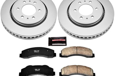 PowerStop Power Stop 10-18 Ford Expedition Front Z17 Evolution Geomet Coated Brake Kit - Brakes Rotors & Pads