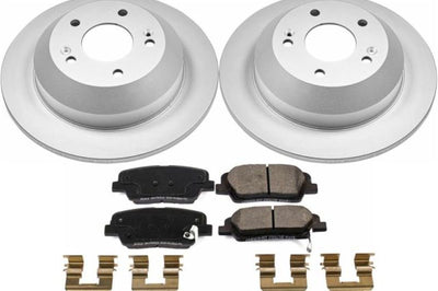 PowerStop Power Stop 10-18 Hyundai Santa Fe Rear Z17 Evolution Geomet Coated Brake Kit - Brakes Rotors & Pads