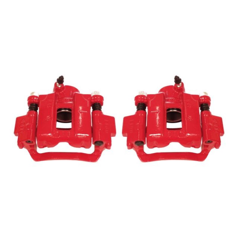 PowerStop Power Stop 10-18 Lexus GX460 Rear Red Calipers w/Brackets - Pair - Brakes Rotors & Pads