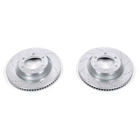PowerStop Power Stop 10-19 Lexus GX460 Front Evolution Drilled & Slotted Rotors - Pair - Brakes Pads