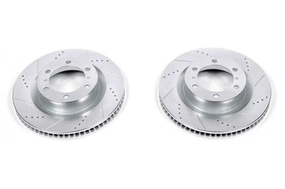 PowerStop Power Stop 10-19 Lexus GX460 Front Evolution Drilled & Slotted Rotors - Pair - Brakes Pads
