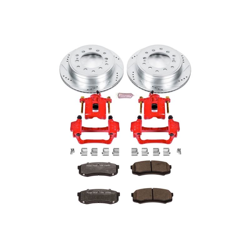 PowerStop Power Stop 10-19 Lexus GX460 Rear Z36 Truck & Tow Brake Kit w/Calipers - Brakes Rotors Pads
