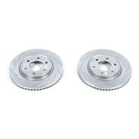 PowerStop Power Stop 11-13 Infiniti QX56 Front Evolution Drilled & Slotted Rotors - Pair - Brakes Pads
