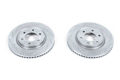 PowerStop Power Stop 11-13 Infiniti QX56 Front Evolution Drilled & Slotted Rotors - Pair - Brakes Pads