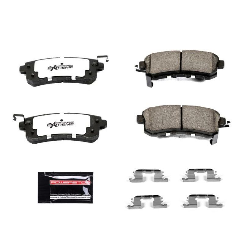 PowerStop Power Stop 11-13 Infiniti QX56 Rear Z36 Truck & Tow Brake Pads w/Hardware - Brakes Rotors