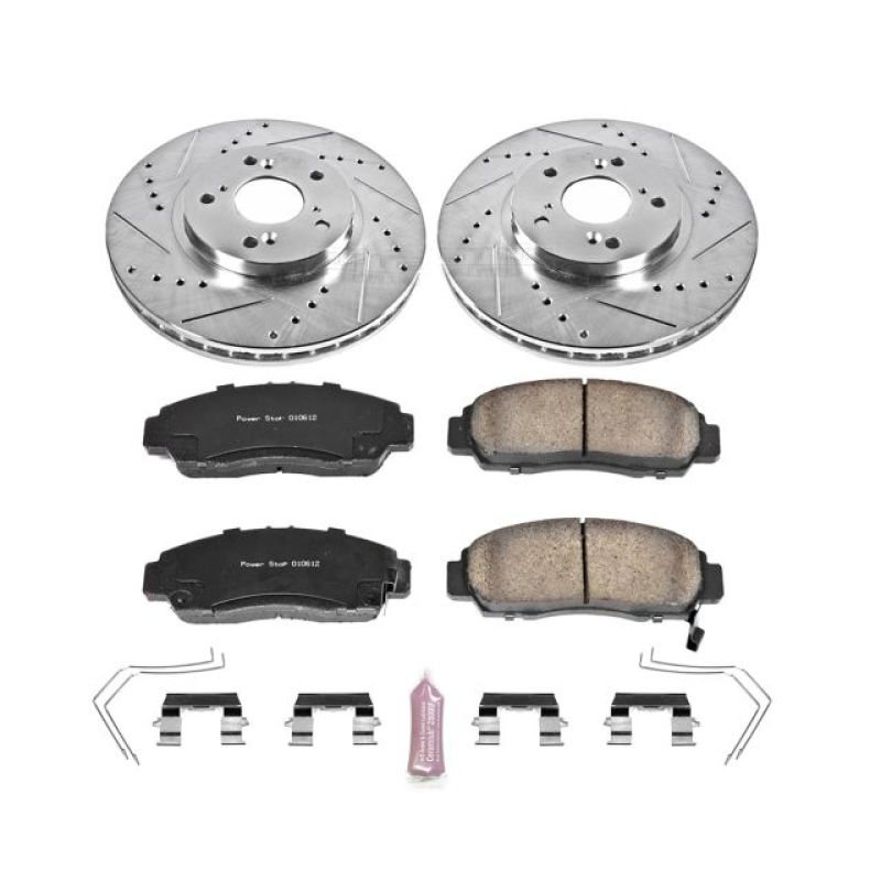 PowerStop Power Stop 11-14 Acura TSX Front Z23 Evolution Sport Brake Kit - Brakes Rotors & Pads