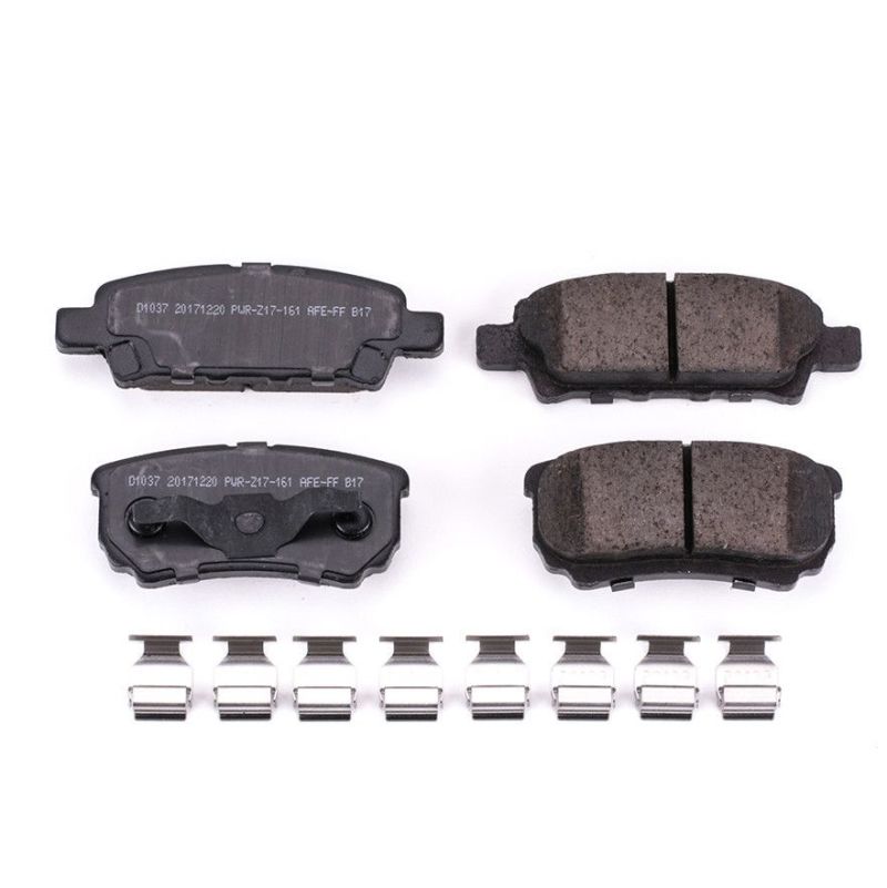PowerStop Power Stop 11-14 Chrysler 200 Rear Z17 Evolution Ceramic Brake Pads w/Hardware - Brakes Rotors &