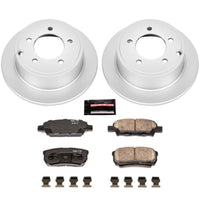 PowerStop Power Stop 11-14 Chrysler 200 Rear Z17 Evolution Geomet Coated Brake Kit - Brakes Rotors & Pads
