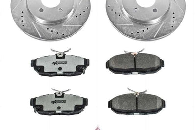 PowerStop Power Stop 11-14 Ford Mustang Rear Z26 Street Warrior Brake Kit - Brakes Rotors & Pads