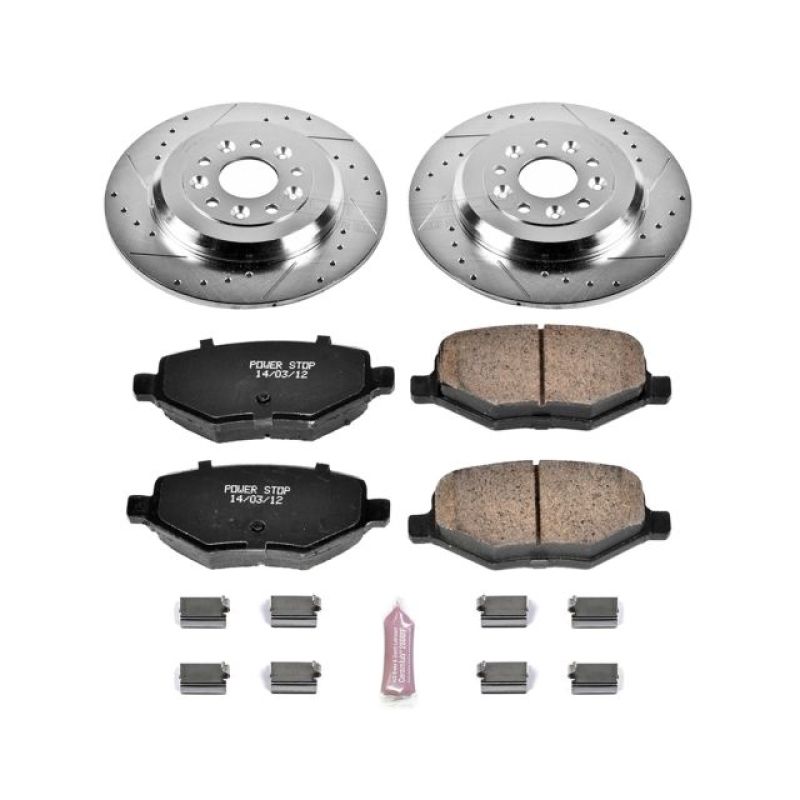 PowerStop Power Stop 11-15 Ford Edge Rear Z23 Evolution Sport Brake Kit - Brakes Rotors & Pads