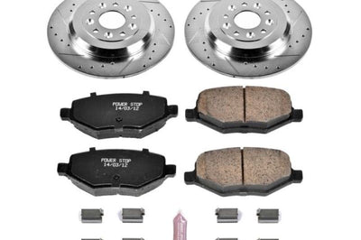 PowerStop Power Stop 11-15 Ford Edge Rear Z23 Evolution Sport Brake Kit - Brakes Rotors & Pads